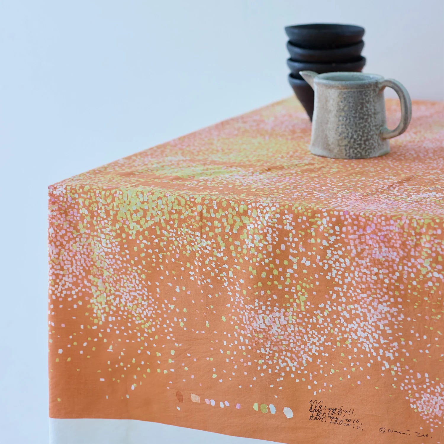 nani IRO Waterfall Cotton Silk Blend Viyella Orange
