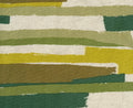 KOKKA Art Geome Stripes Cotton Linen Blend Canvas Green