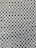 KOKKA Design Waffle Ripple Cotton Lawn Black and White polka dots