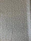 Linen 5mm dot pattern brown